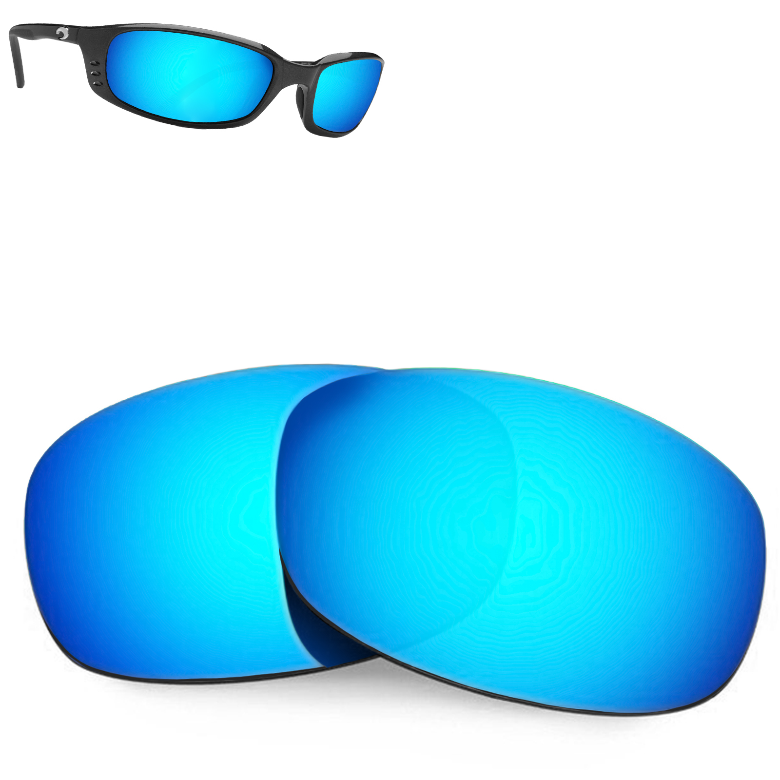 Replacement Lenses for COSTA DEL MAR BRINE Sunglasses AntiScratch