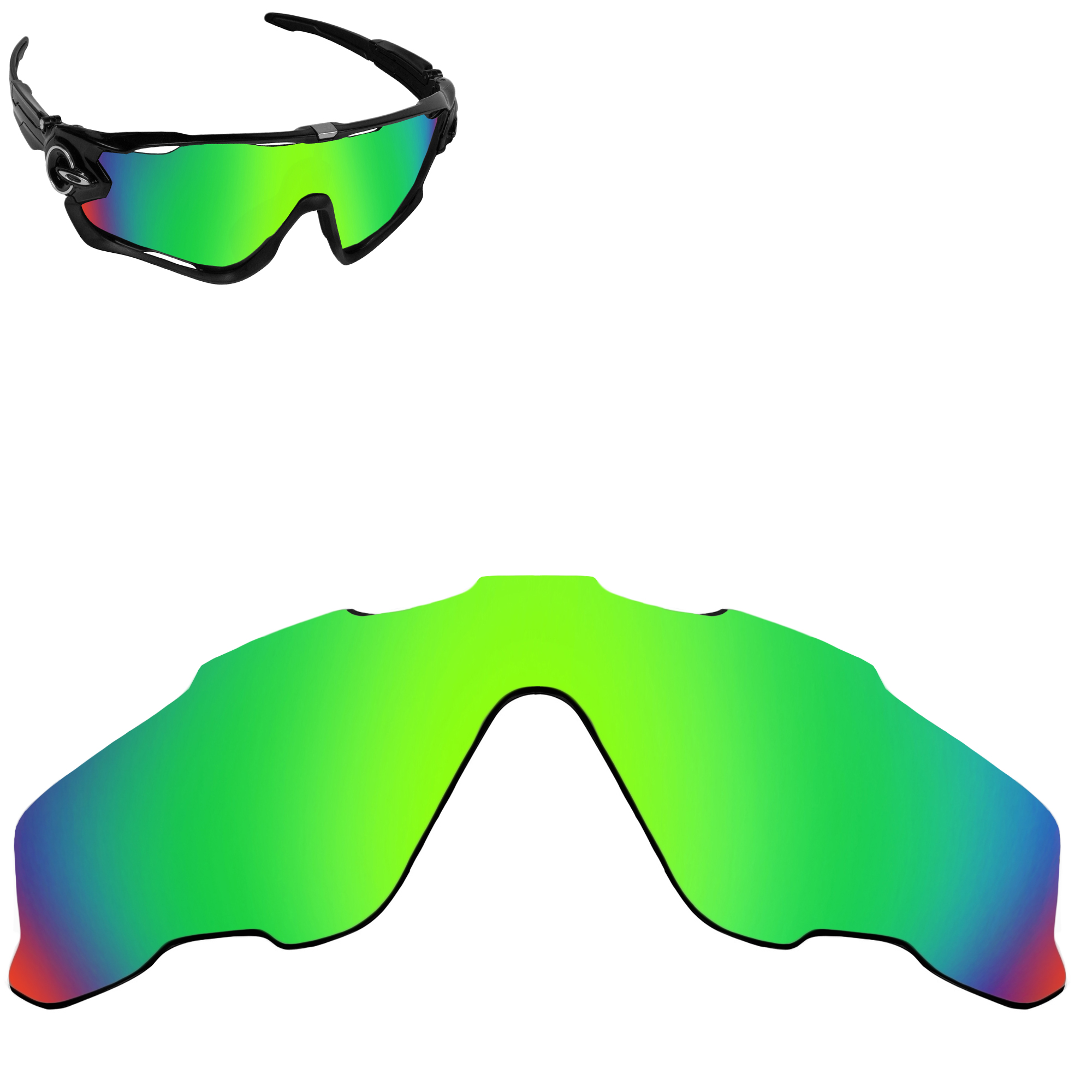 Replacement Lenses for Oakley Jawbreaker Sunglasses AntiScratch Multi