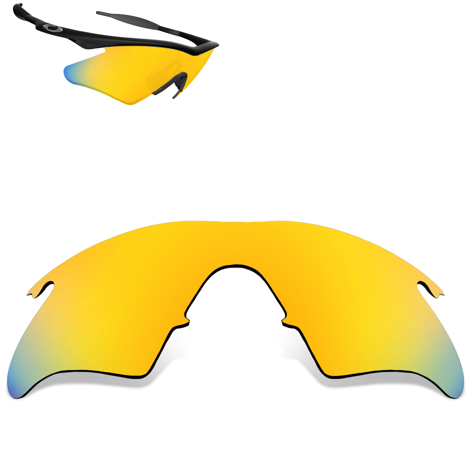 Replacement Lenses for Oakley M Frame Heater Sunglasses AntiScratch